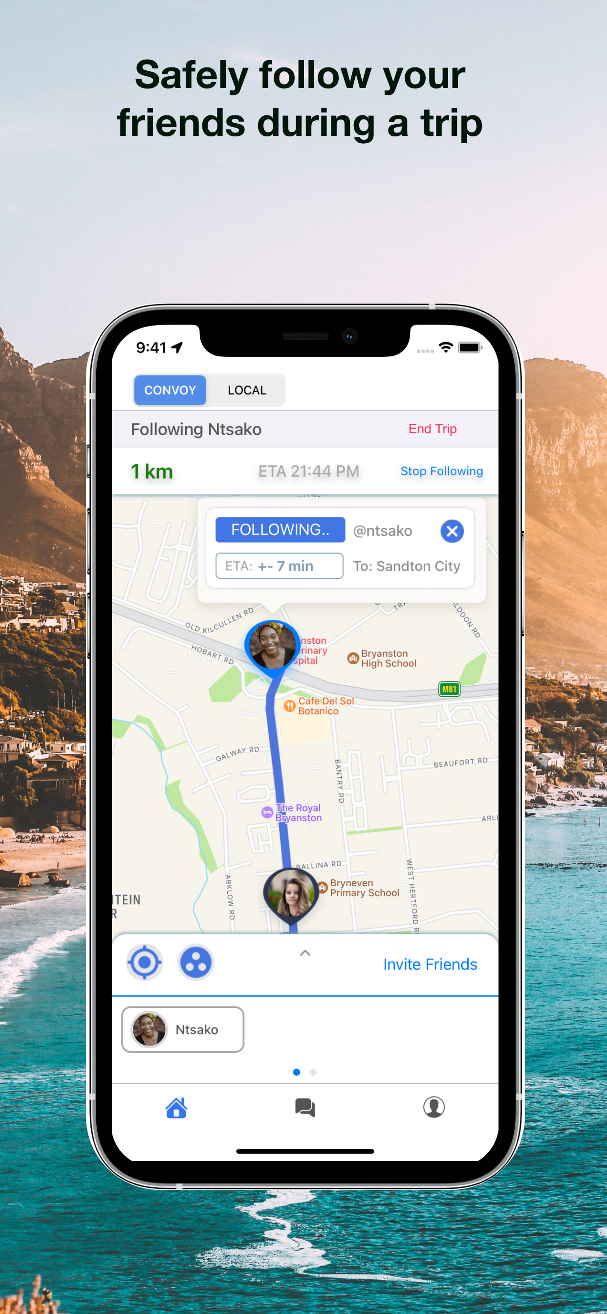 Download Houndie friends tracking app